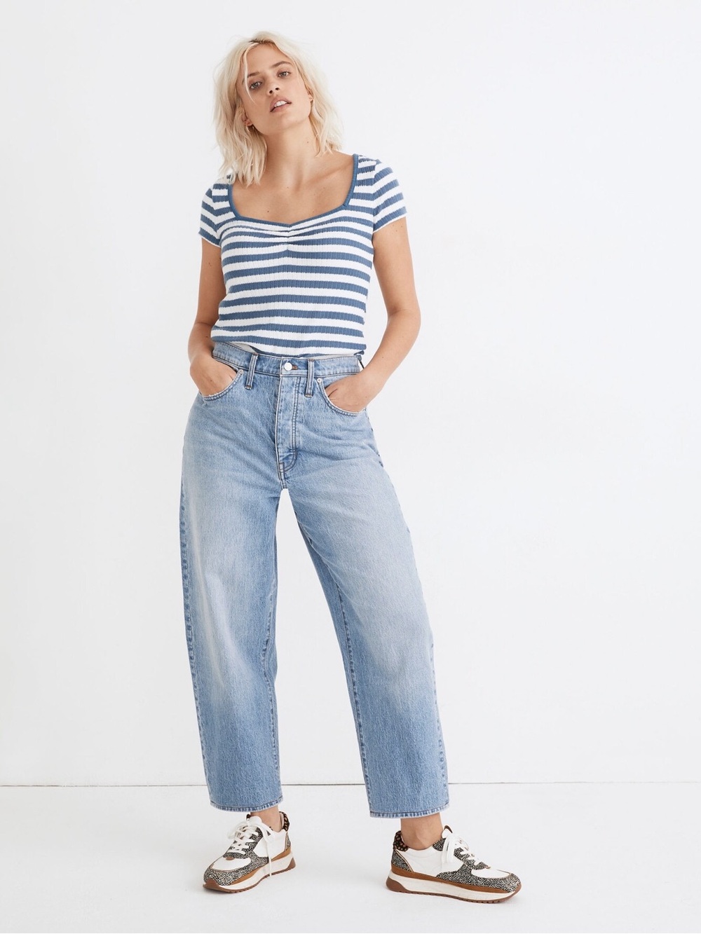 Madewell Balloon Jeans in Hewes Wash